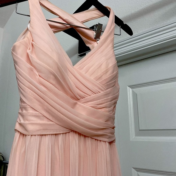 David's Bridal | Dresses | Davids Bridal Chiffon Bridesmaid Dress | Poshmark